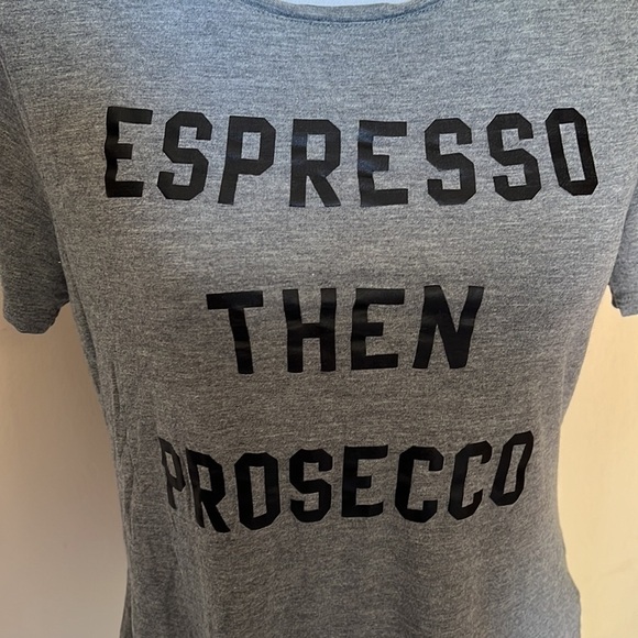 Old navy Espresso then Prosecco graphic tee - Picture 2 of 5